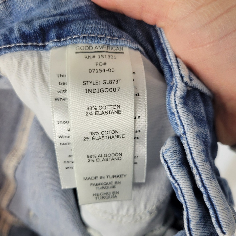 Good American High Rise Skinny Jeans Blue Size 6/28 - Picture 9 of 11